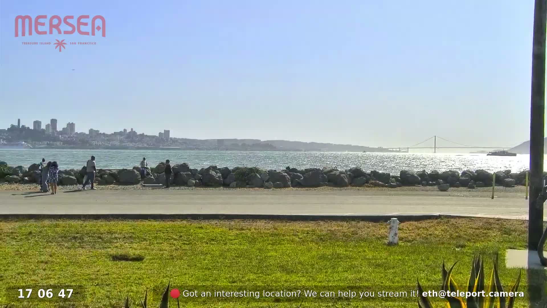 San Francisco City Live Camera from Treasure Island - San Fracisco, California, USA