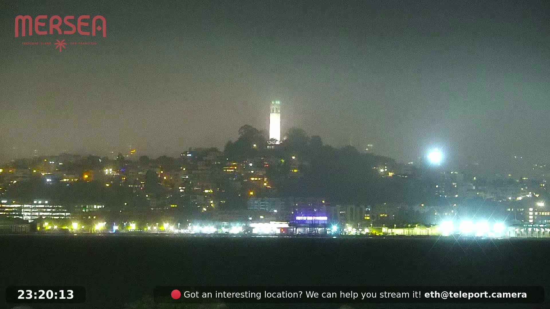San Francisco City Live Camera from Treasure Island - San Fracisco, California, USA