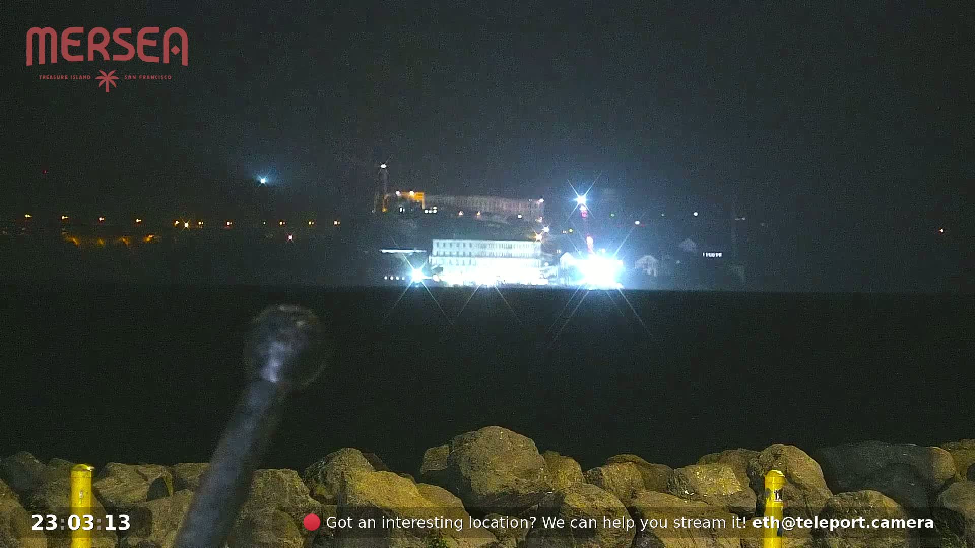San Francisco City Live Camera from Treasure Island - San Fracisco, California, USA