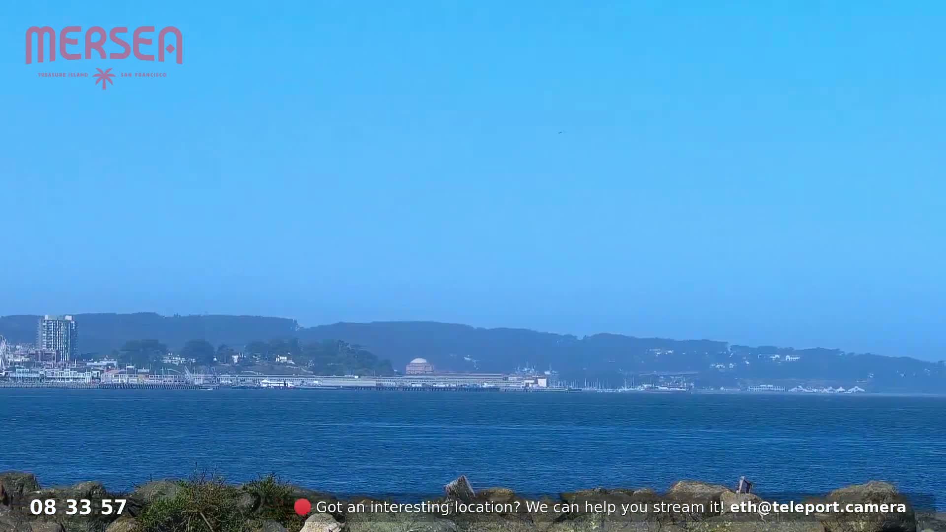 San Francisco City Live Camera from Treasure Island - San Fracisco, California, USA