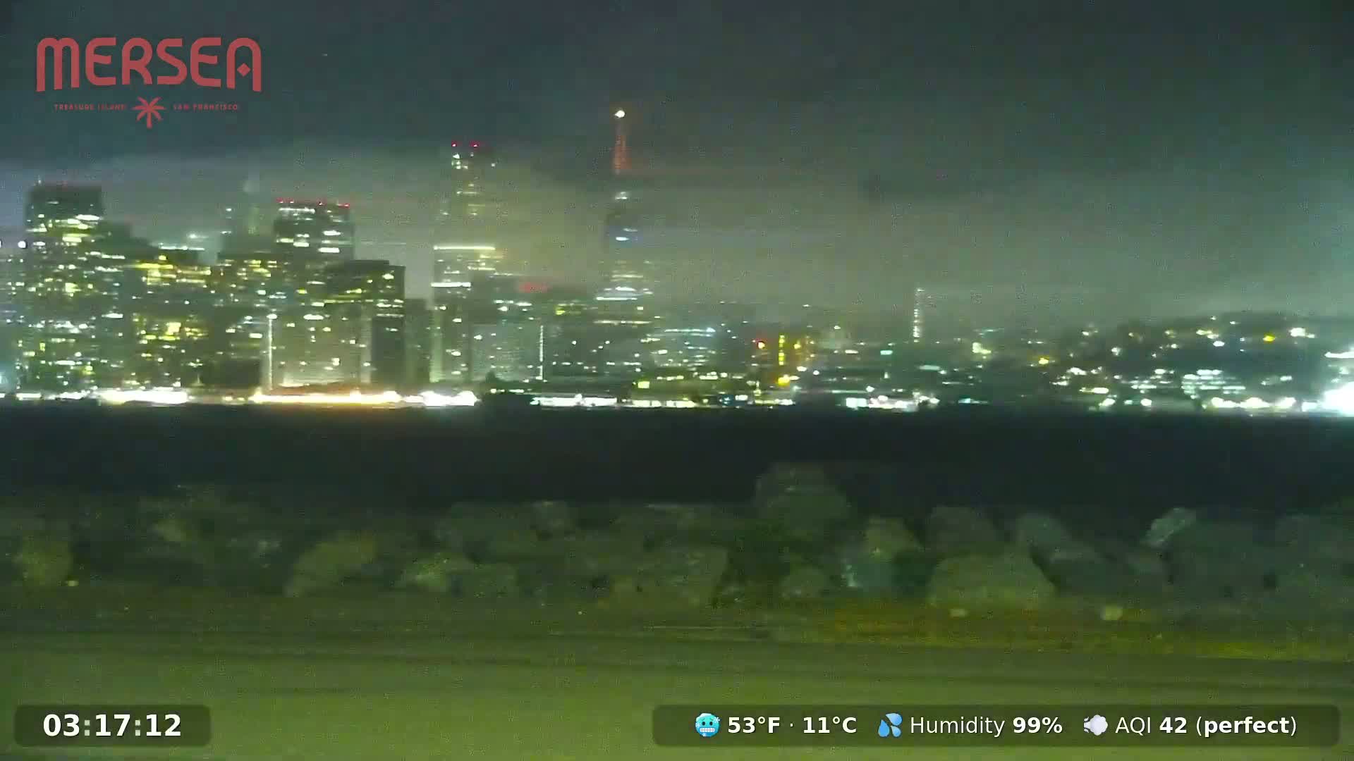 San Francisco City Live Camera from Treasure Island - San Fracisco, California, USA