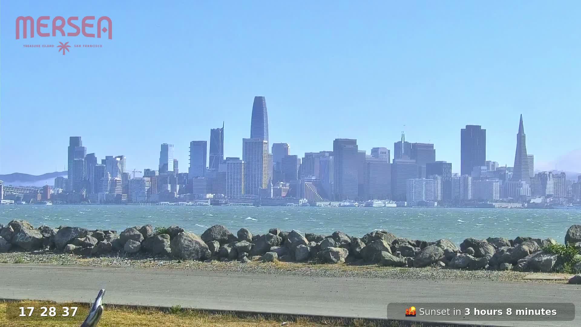 San Francisco City Live Camera from Treasure Island - San Fracisco, California, USA