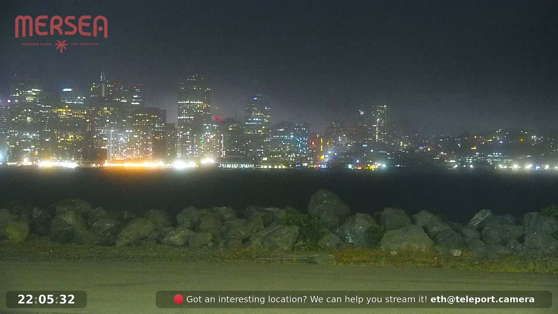 San Francisco City Live Camera from Treasure Island - San Fracisco, California, USA
