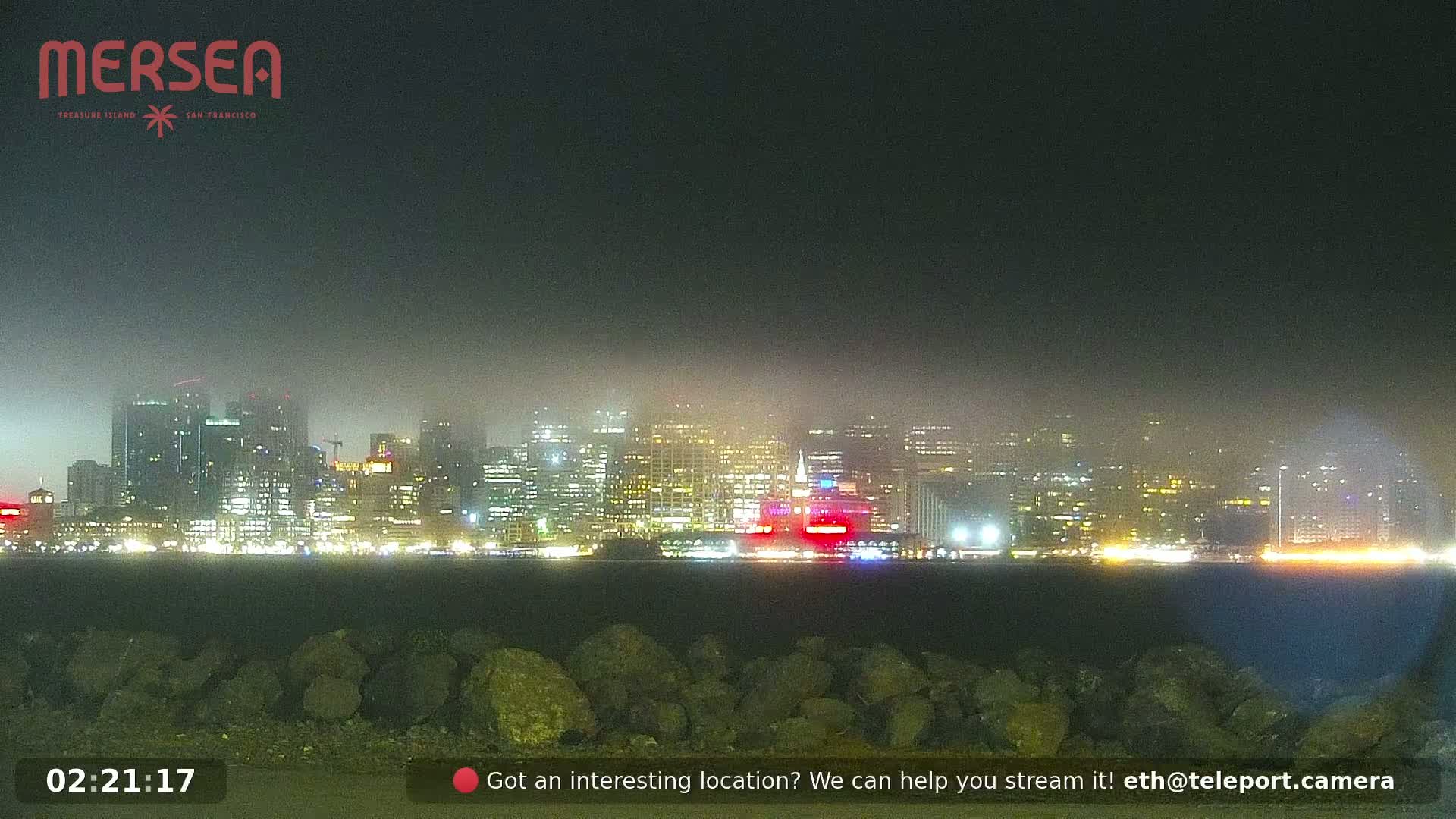 San Francisco City Live Camera from Treasure Island - San Fracisco, California, USA