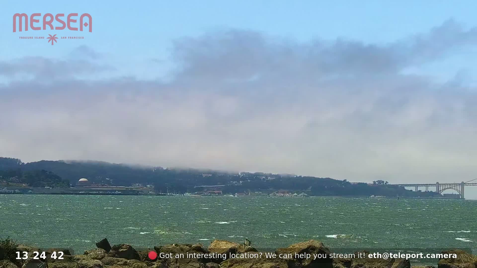 San Francisco City Live Camera from Treasure Island - San Fracisco, California, USA