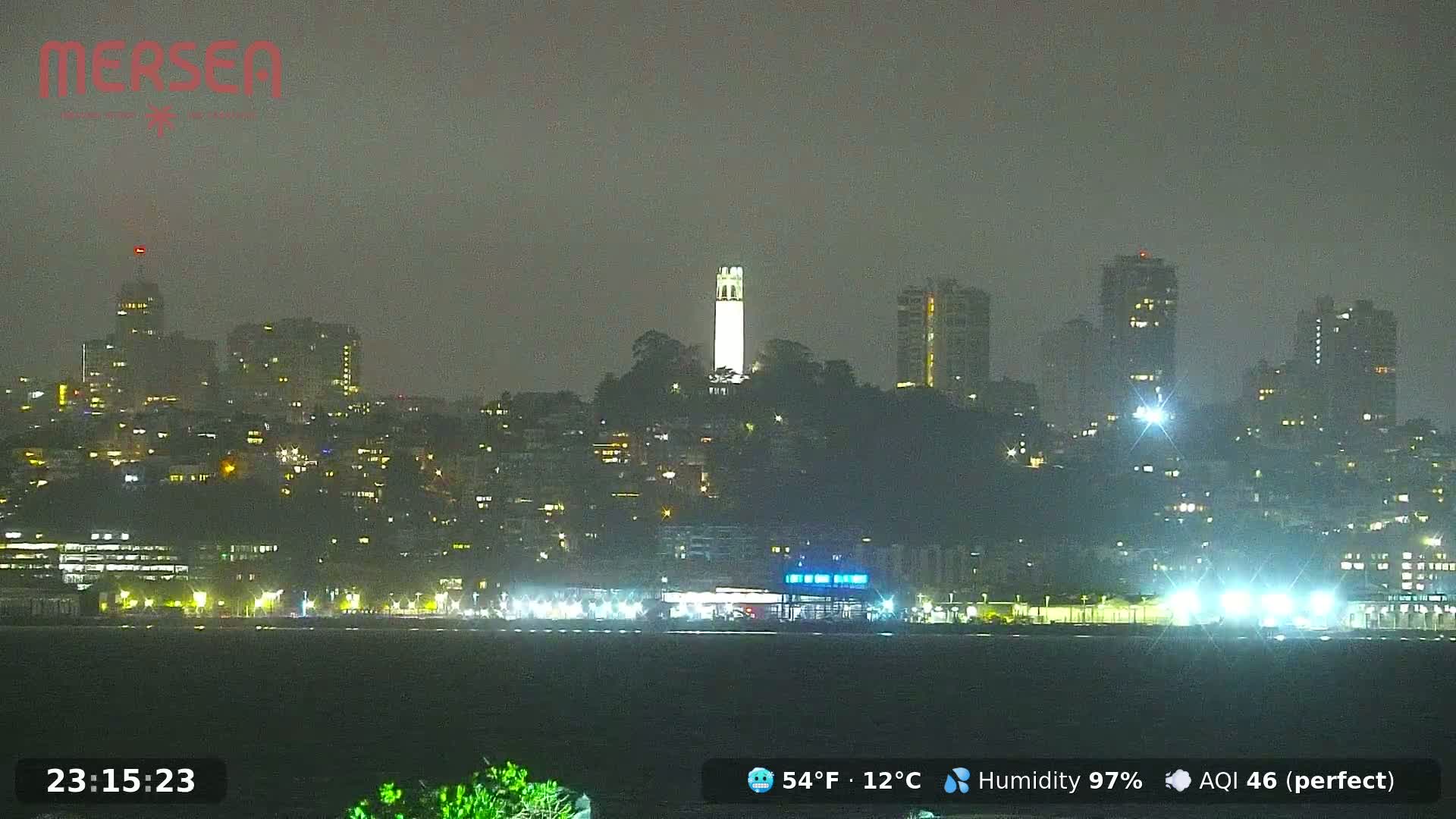 San Francisco City Live Camera from Treasure Island - San Fracisco, California, USA