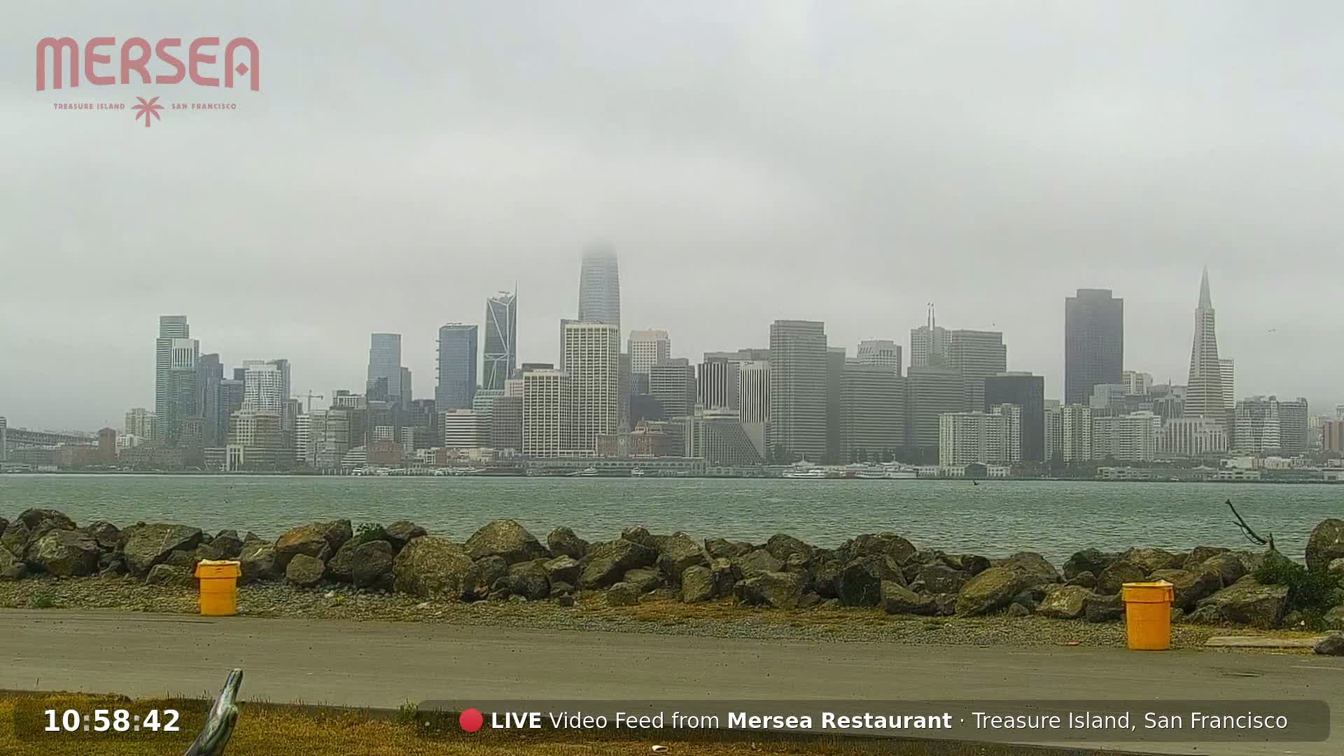 San Francisco City Live Camera from Treasure Island - San Fracisco, California, USA