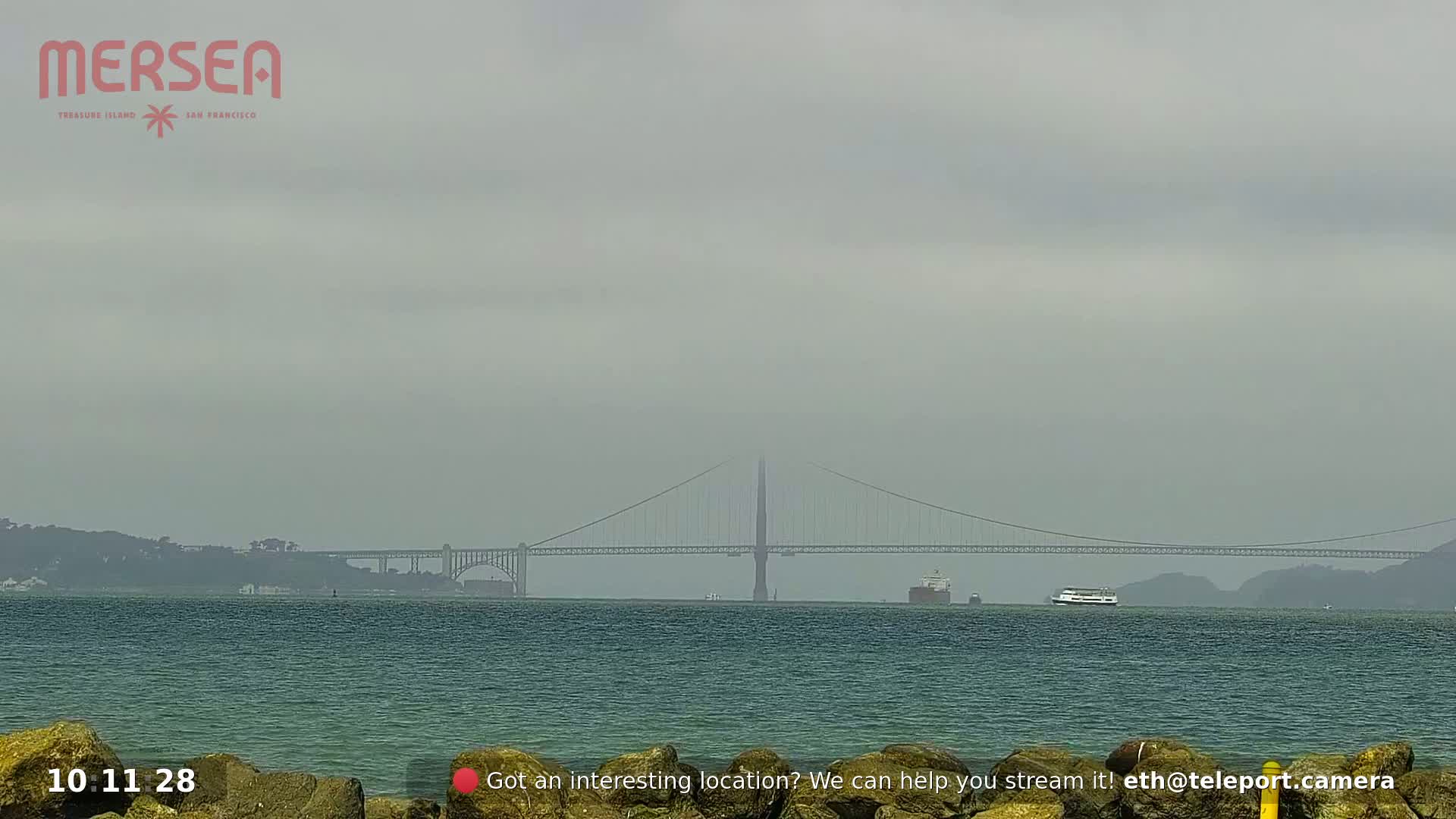 San Francisco City Live Camera from Treasure Island - San Fracisco, California, USA
