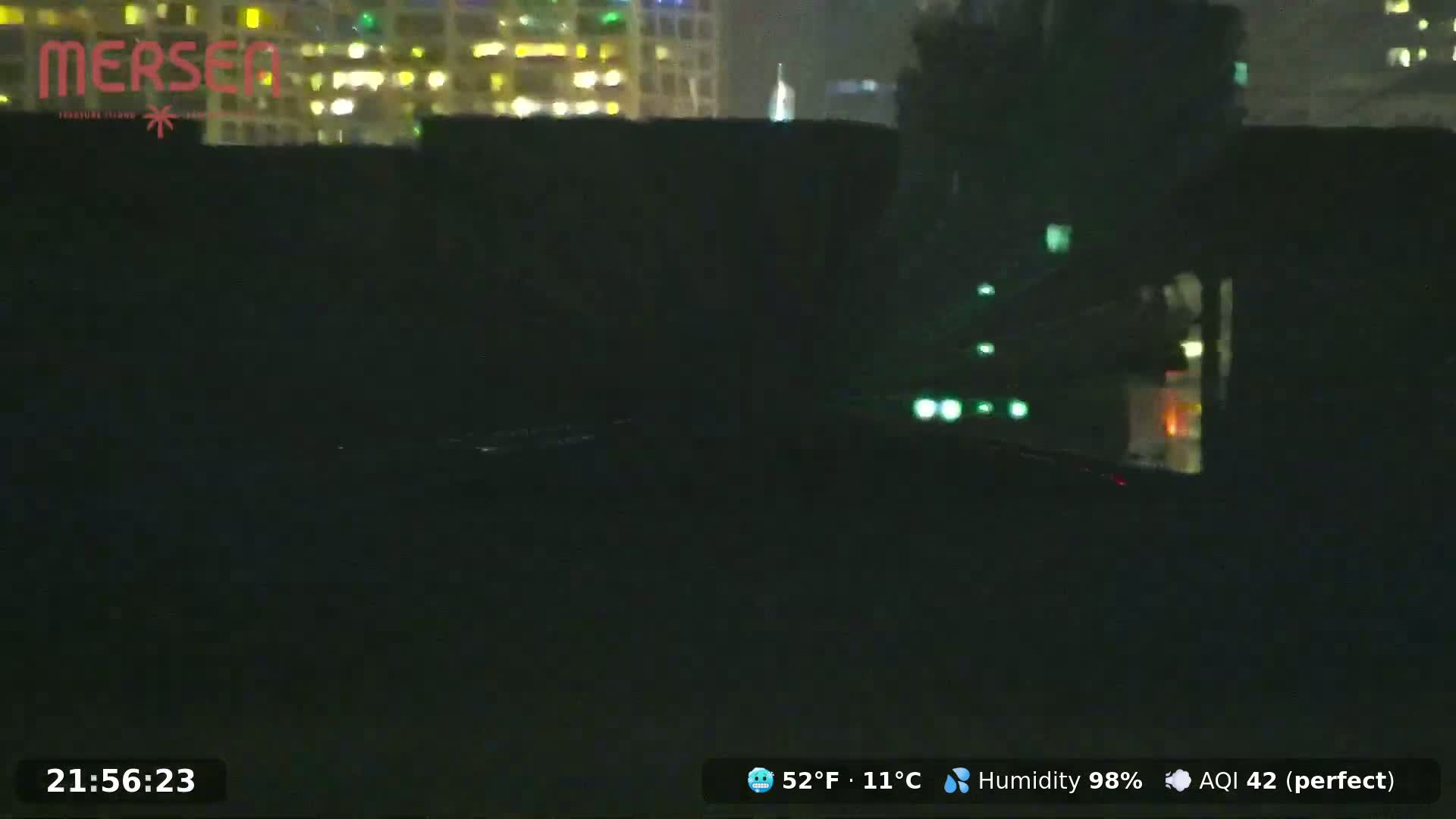 San Francisco City Live Camera from Treasure Island - San Fracisco, California, USA