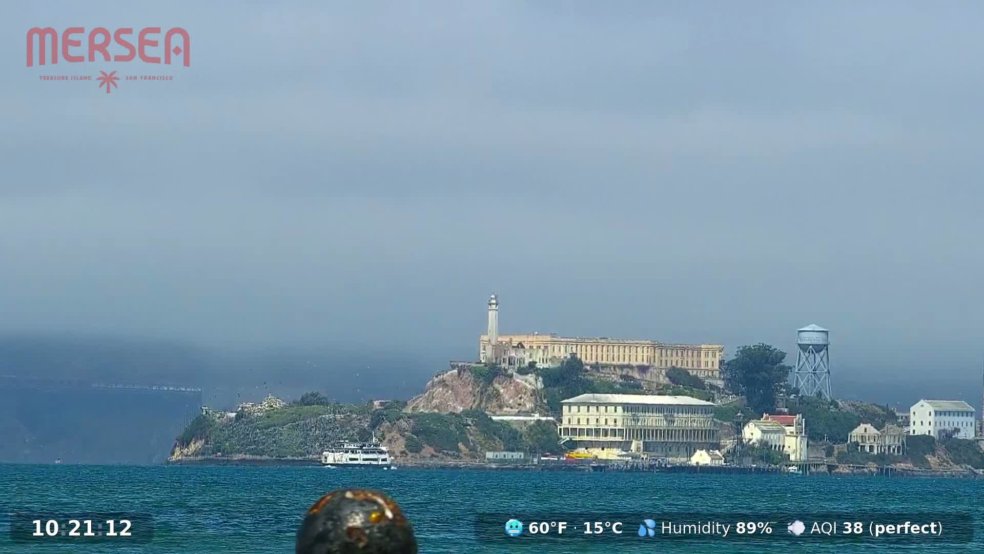 San Francisco City Live Camera from Treasure Island - San Fracisco, California, USA