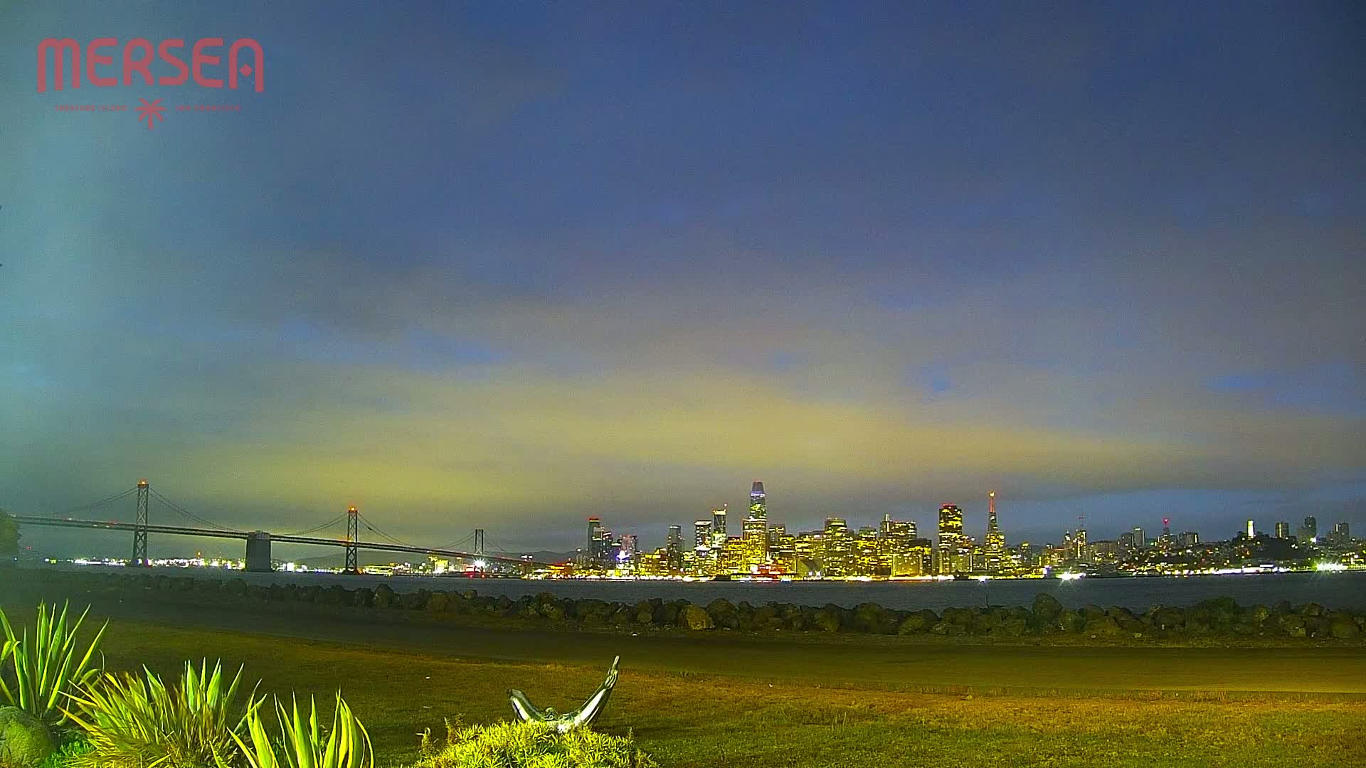 San Francisco City Live Camera from Treasure Island - San Fracisco, California, USA