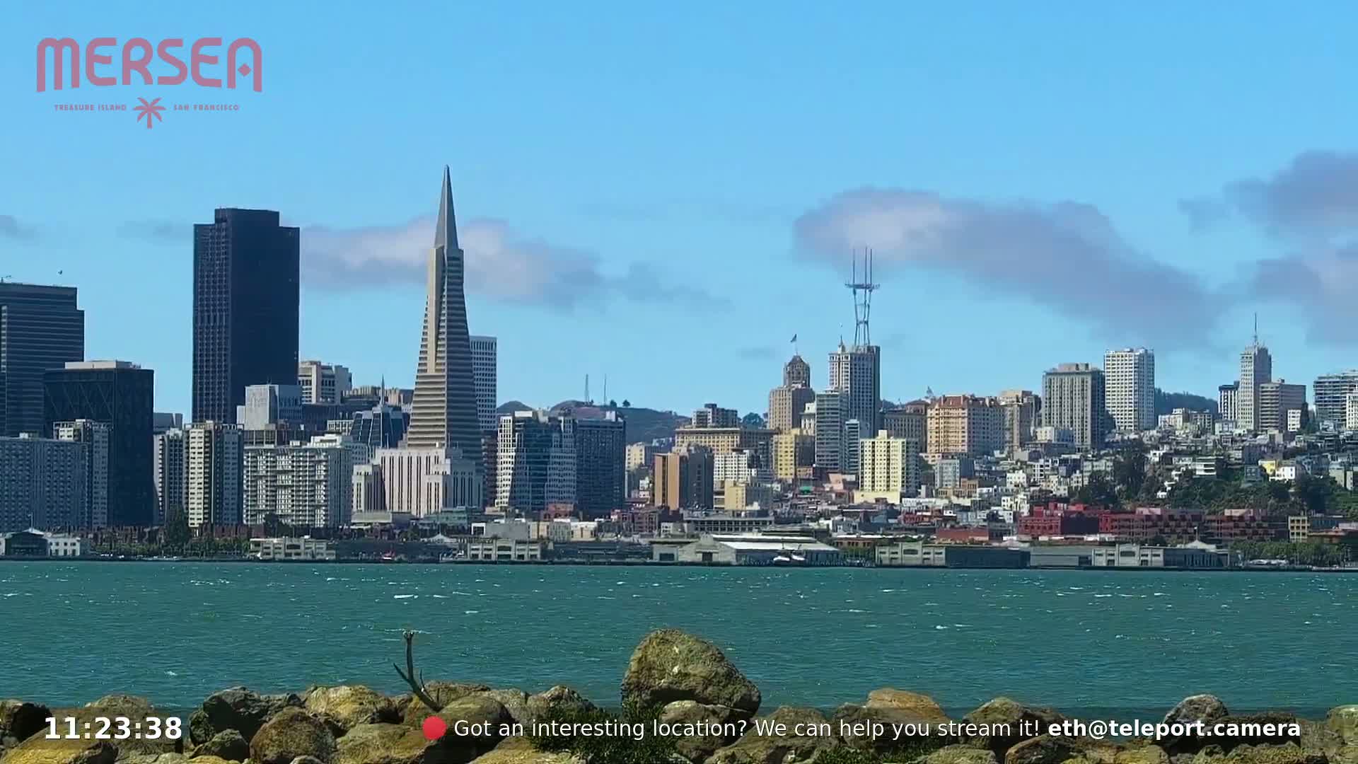 San Francisco City Live Camera from Treasure Island - San Fracisco, California, USA