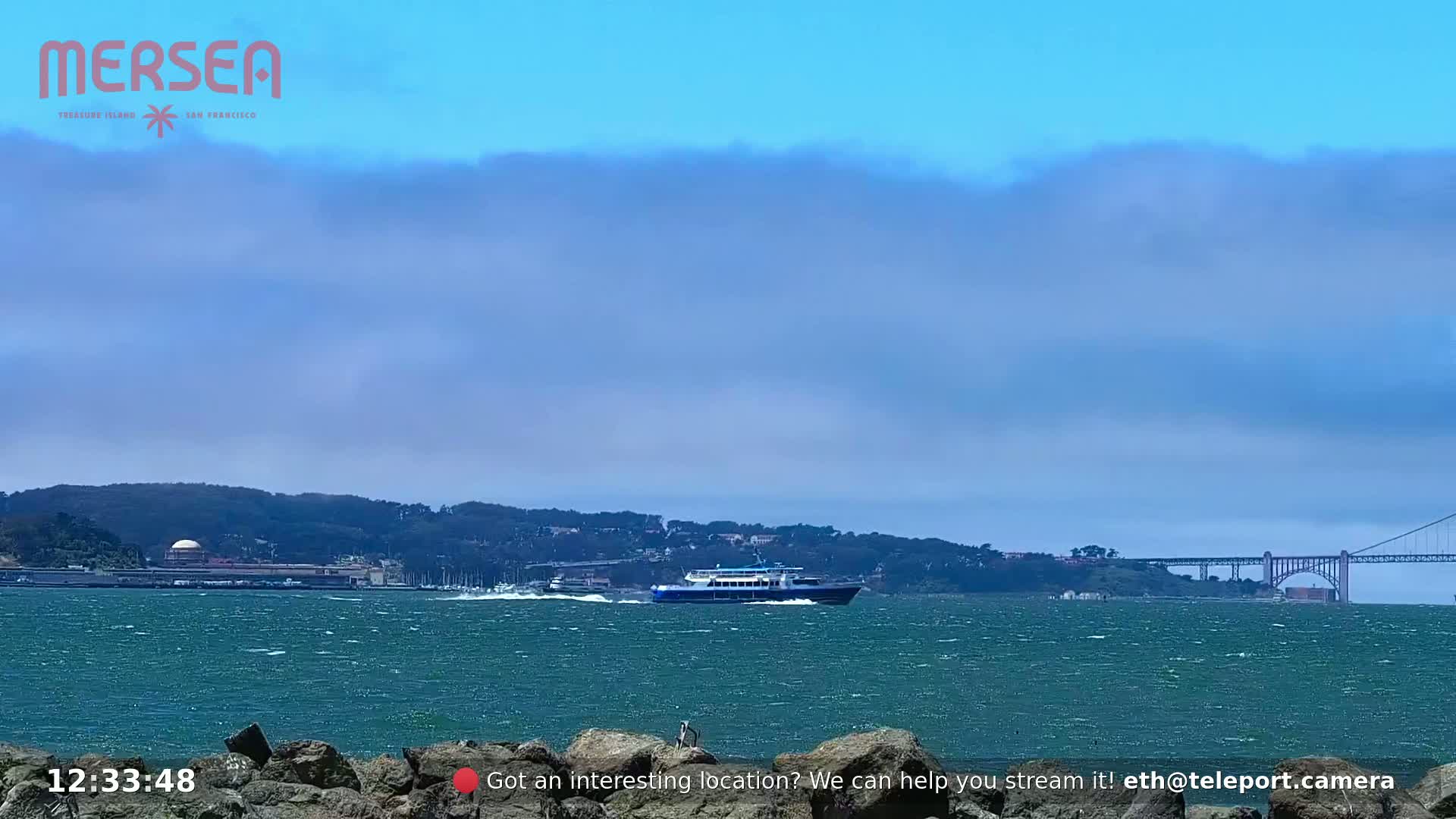 San Francisco City Live Camera from Treasure Island - San Fracisco, California, USA