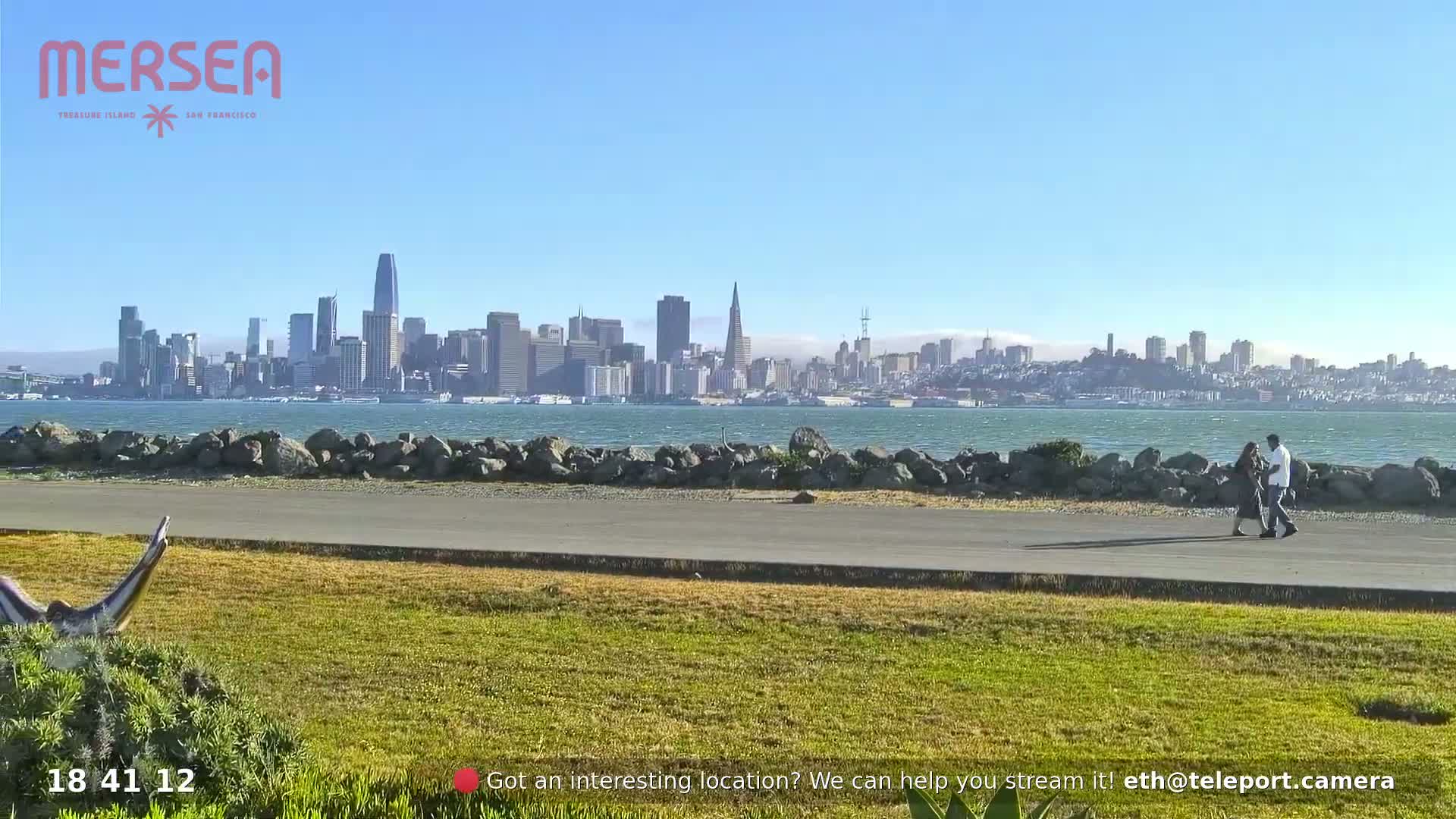 San Francisco City Live Camera from Treasure Island - San Fracisco, California, USA