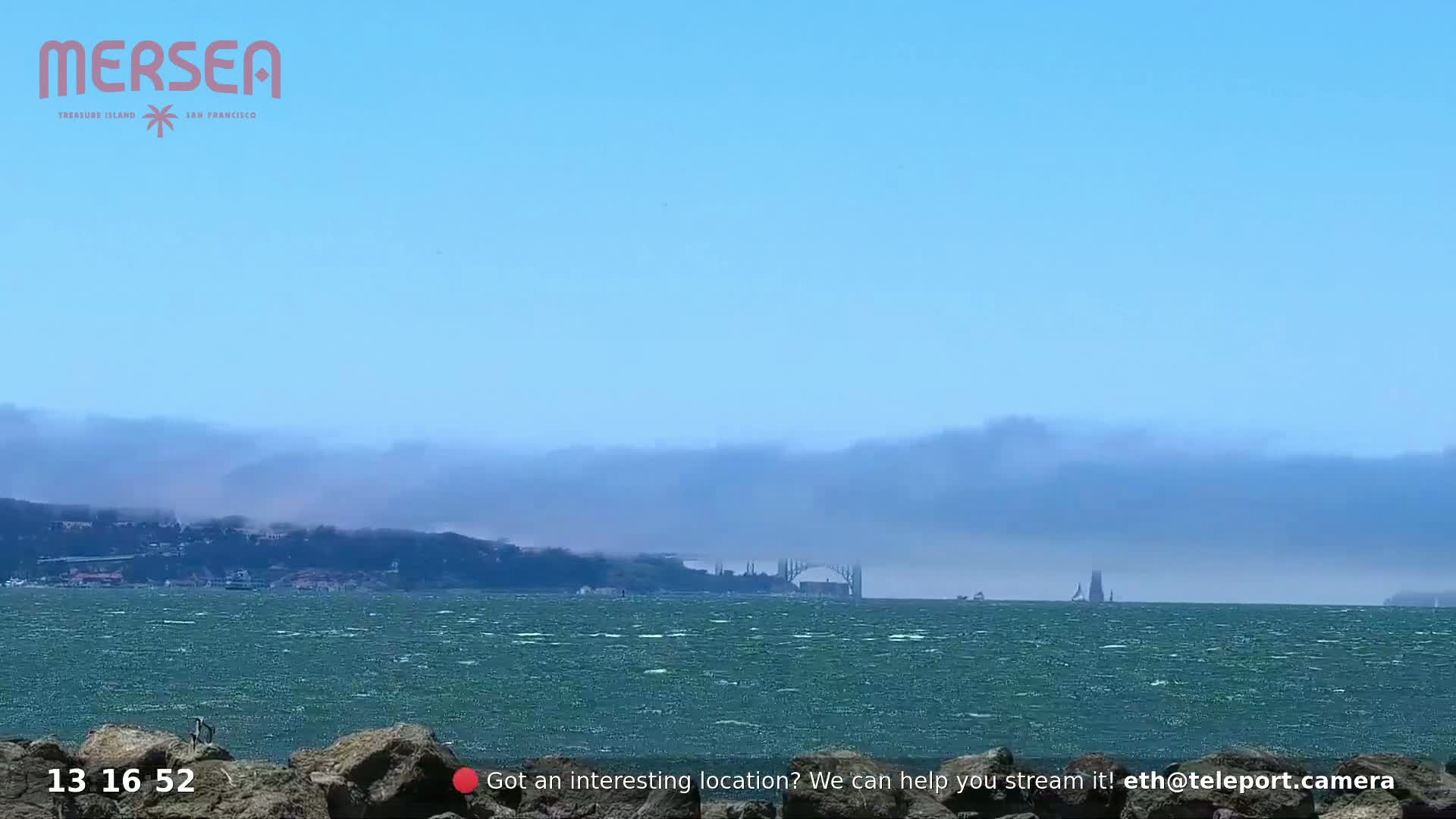San Francisco City Live Camera from Treasure Island - San Fracisco, California, USA