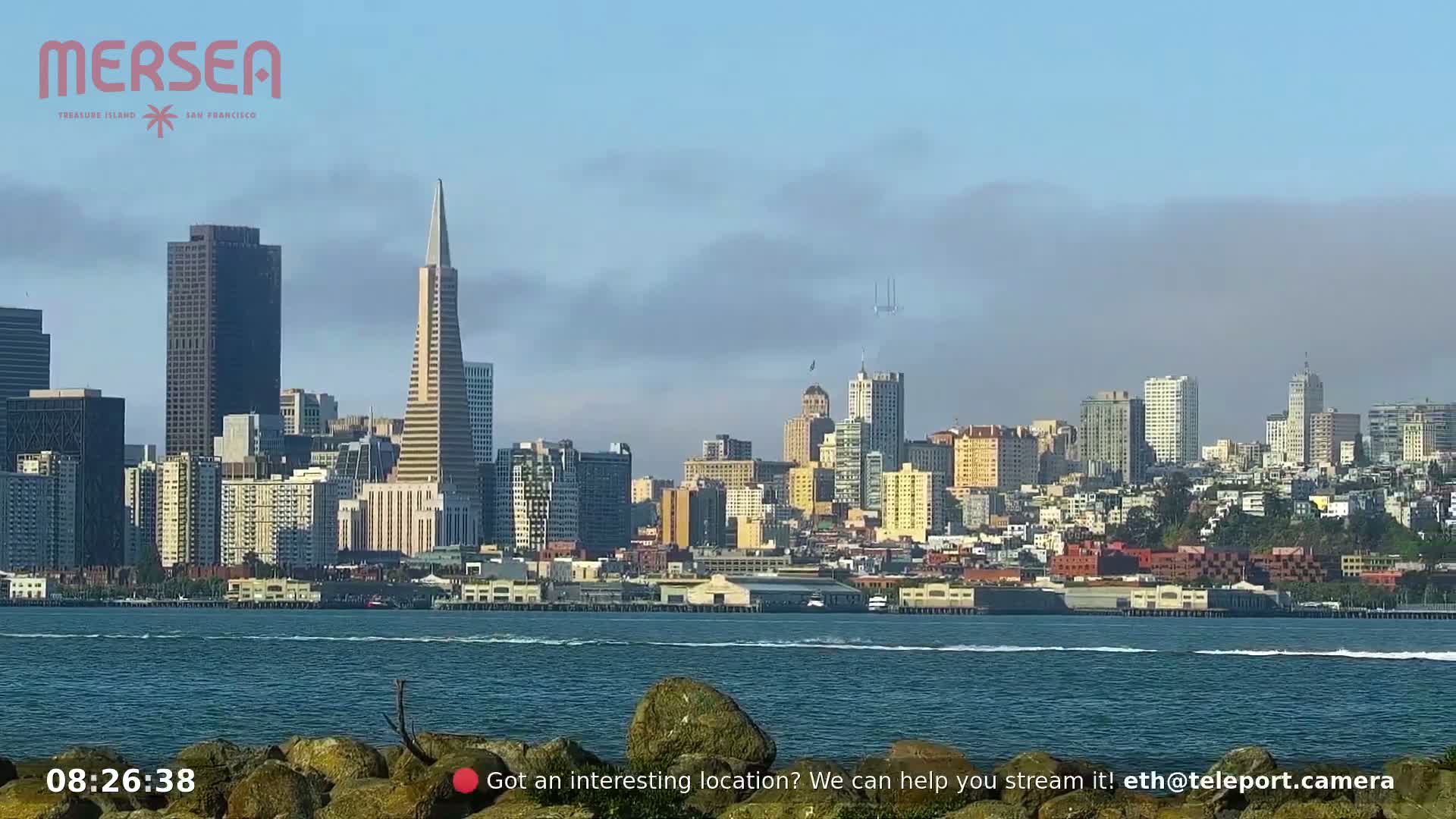 San Francisco City Live Camera from Treasure Island - San Fracisco, California, USA