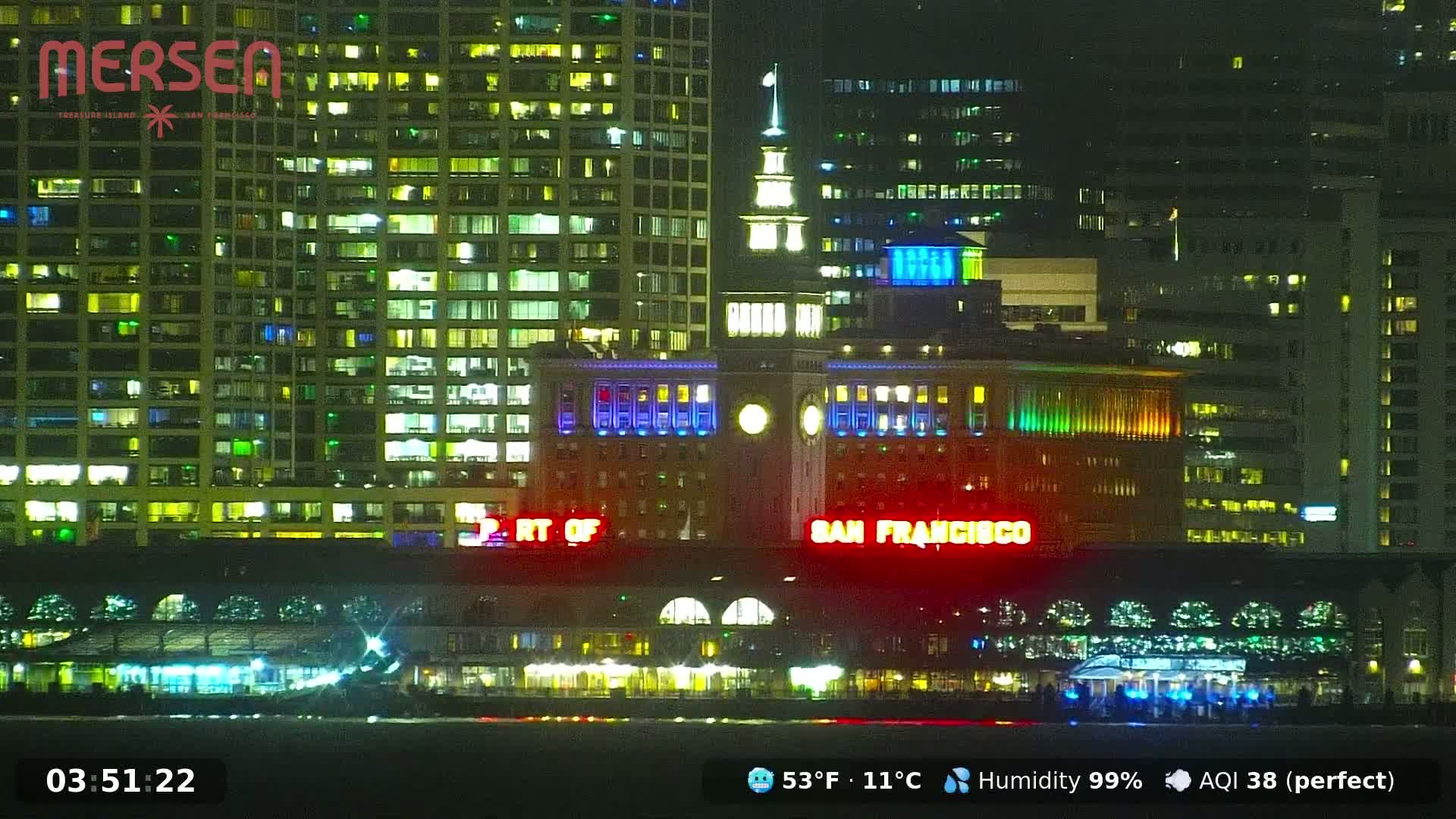 San Francisco City Live Camera from Treasure Island - San Fracisco, California, USA