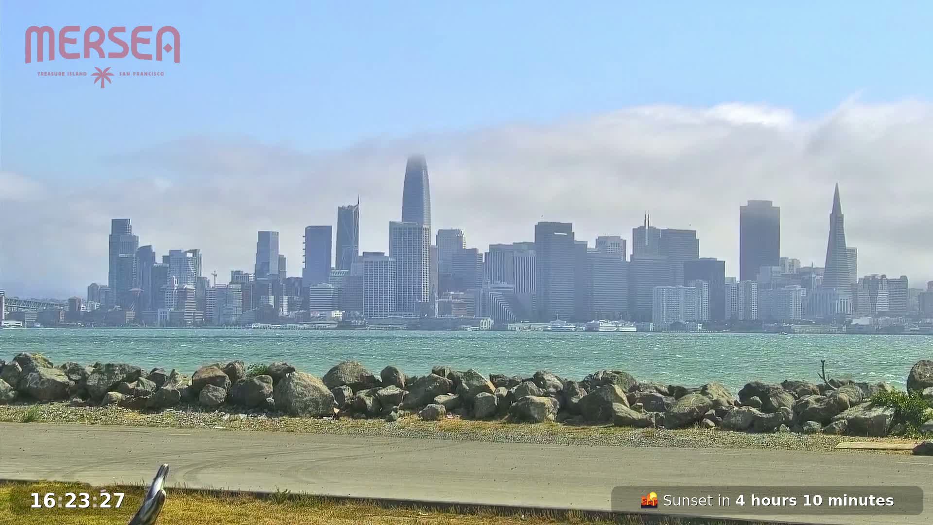 San Francisco City Live Camera from Treasure Island - San Fracisco, California, USA