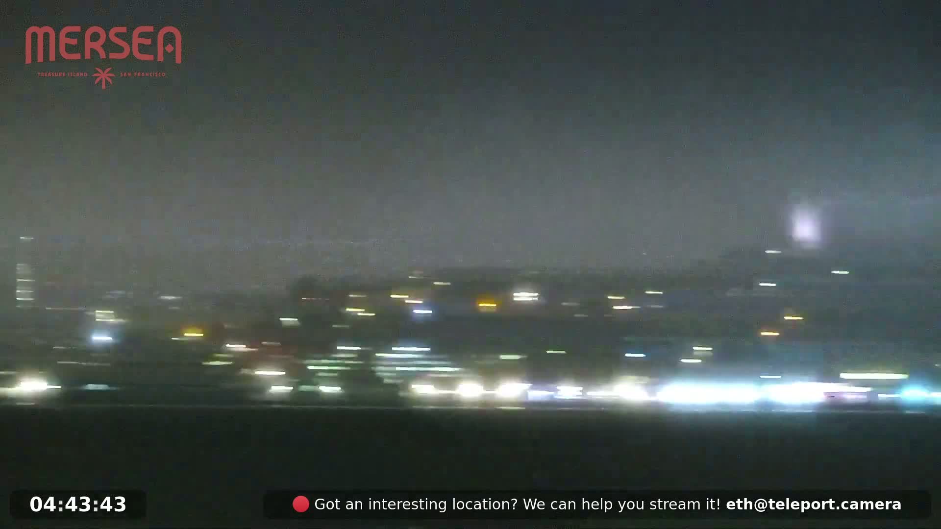 San Francisco City Live Camera from Treasure Island - San Fracisco, California, USA