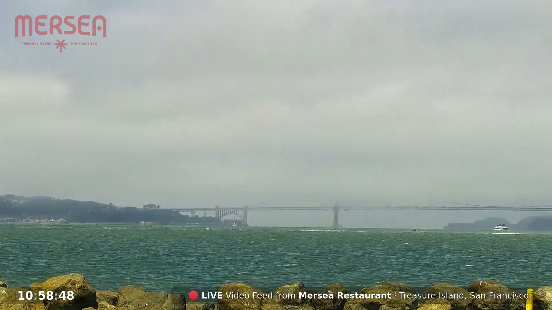 San Francisco City Live Camera from Treasure Island - San Fracisco, California, USA