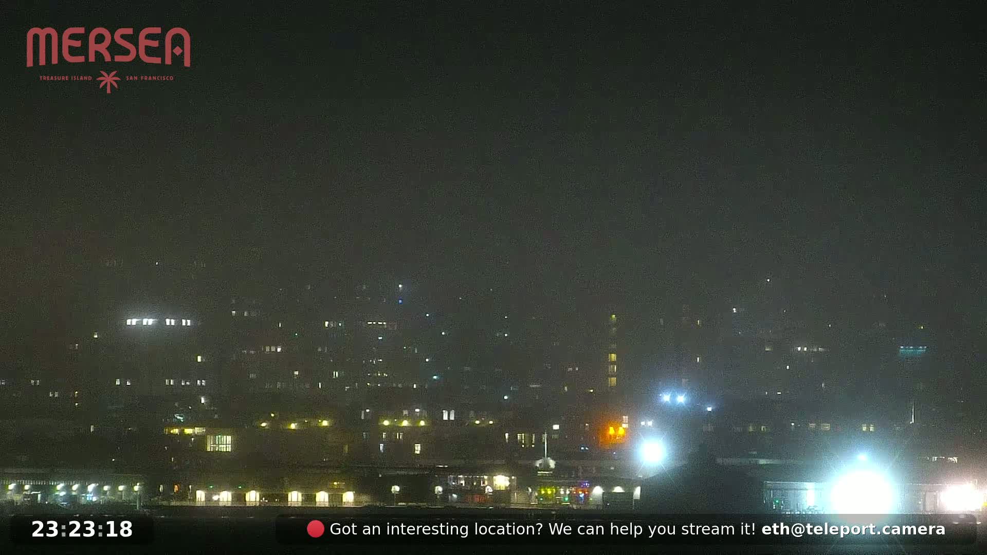 San Francisco City Live Camera from Treasure Island - San Fracisco, California, USA