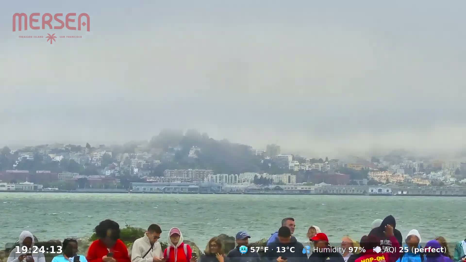 San Francisco City Live Camera from Treasure Island - San Fracisco, California, USA