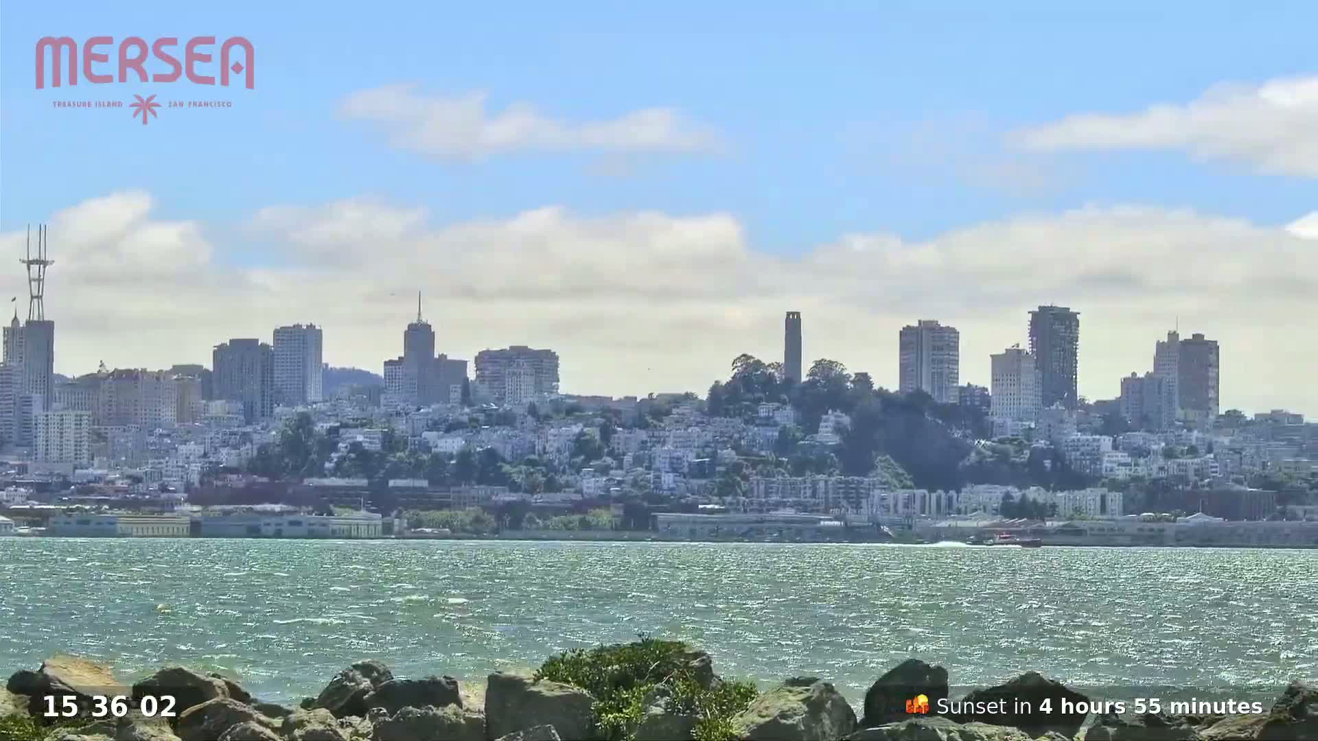 San Francisco City Live Camera from Treasure Island - San Fracisco, California, USA