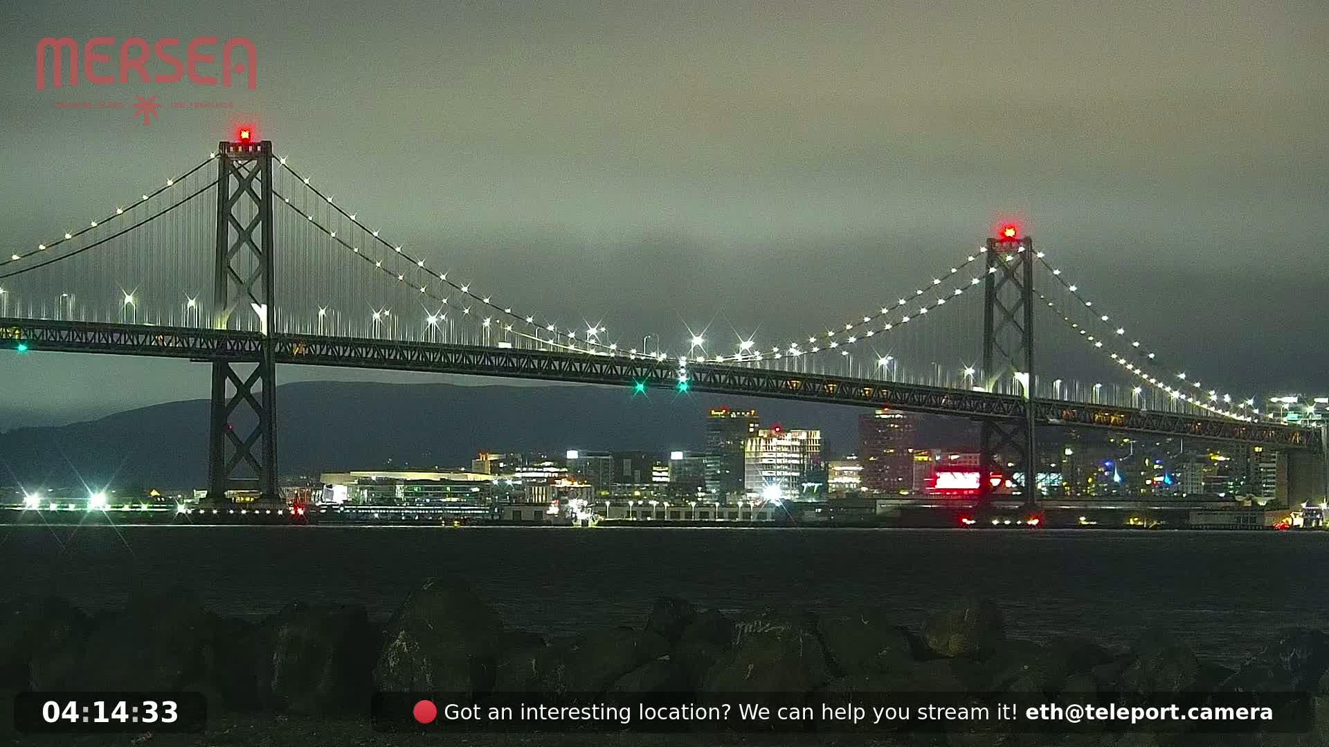 San Francisco City Live Camera from Treasure Island - San Fracisco, California, USA