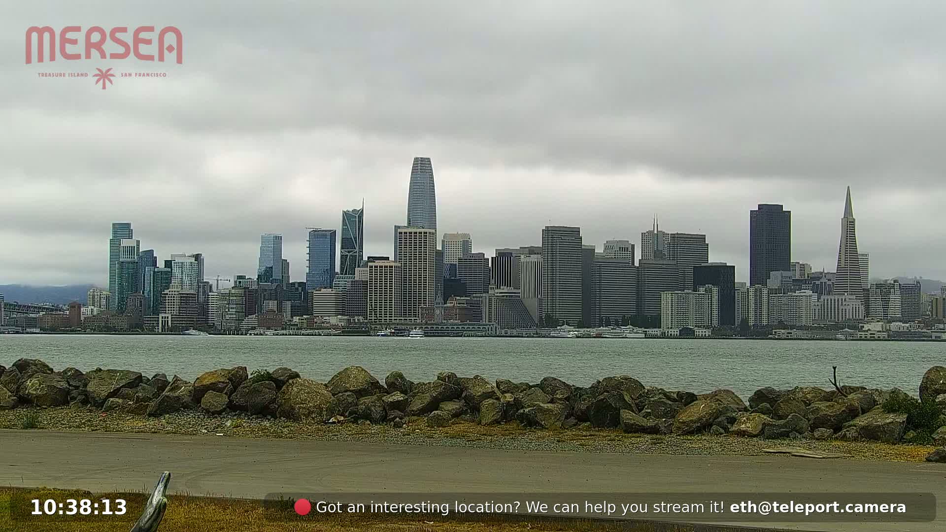 San Francisco City Live Camera from Treasure Island - San Fracisco, California, USA