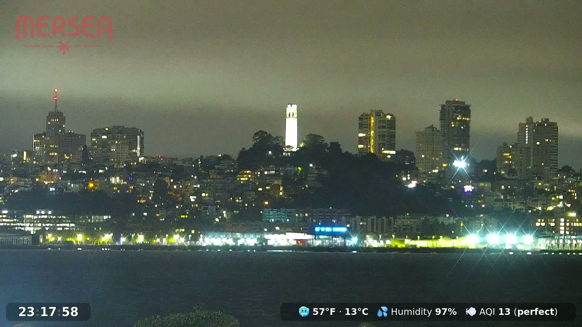San Francisco City Live Camera from Treasure Island - San Fracisco, California, USA