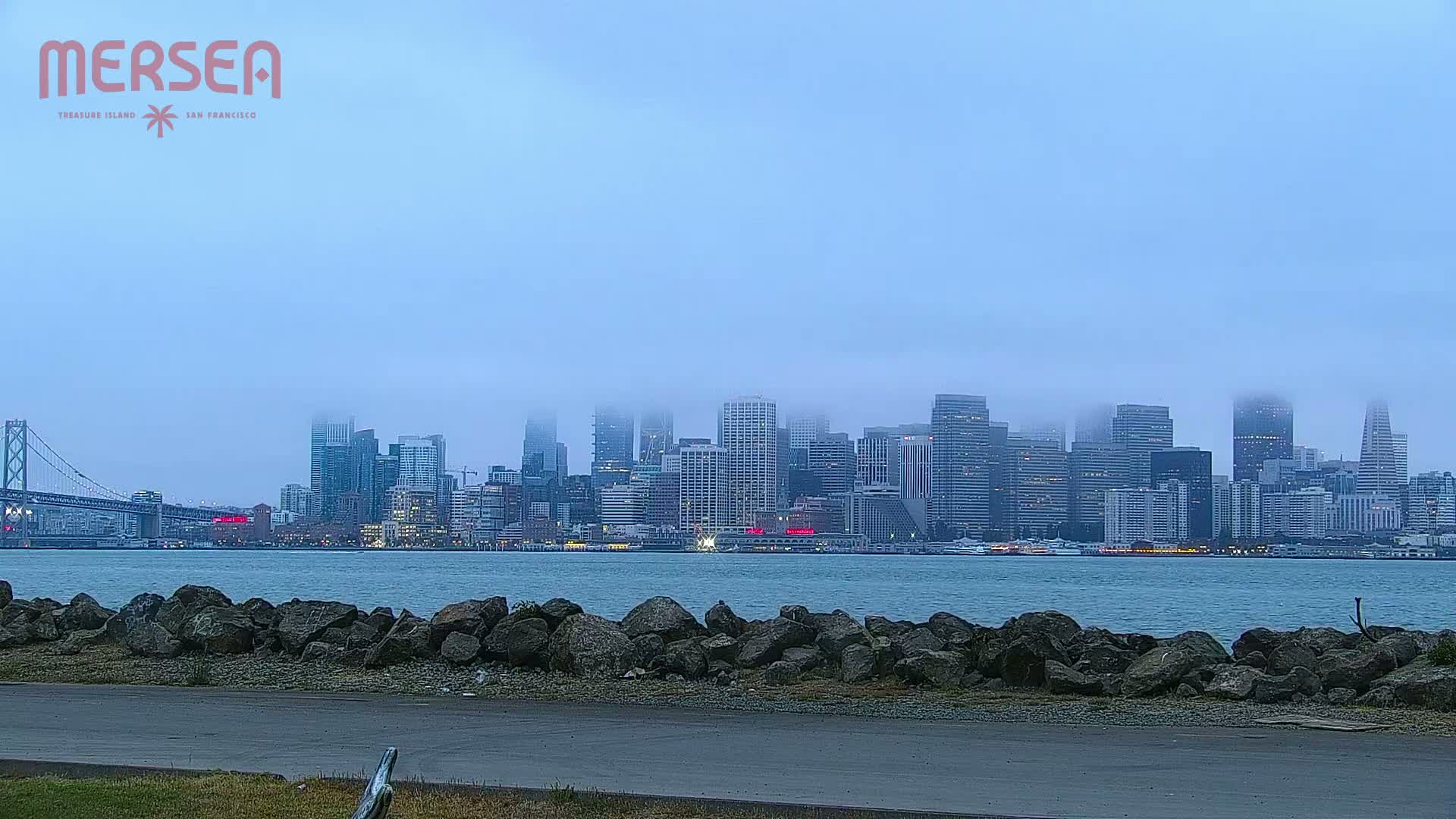 San Francisco City Live Camera from Treasure Island - San Fracisco, California, USA