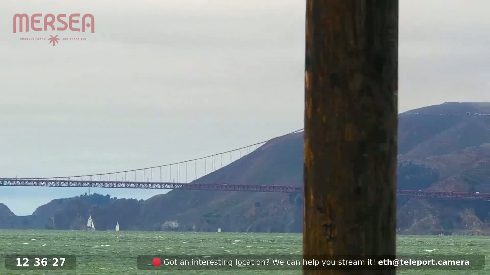 San Francisco City Live Camera from Treasure Island - San Fracisco, California, USA