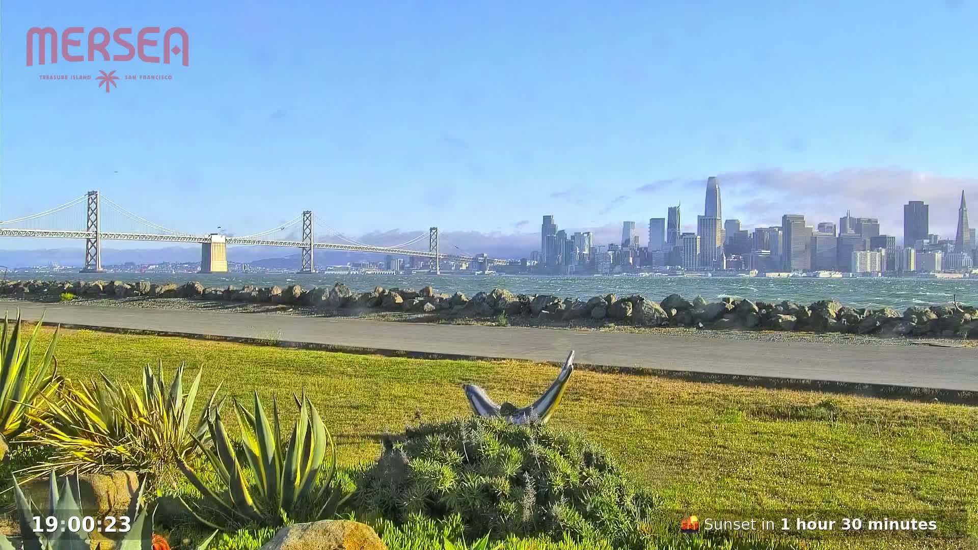 San Francisco City Live Camera from Treasure Island - San Fracisco, California, USA