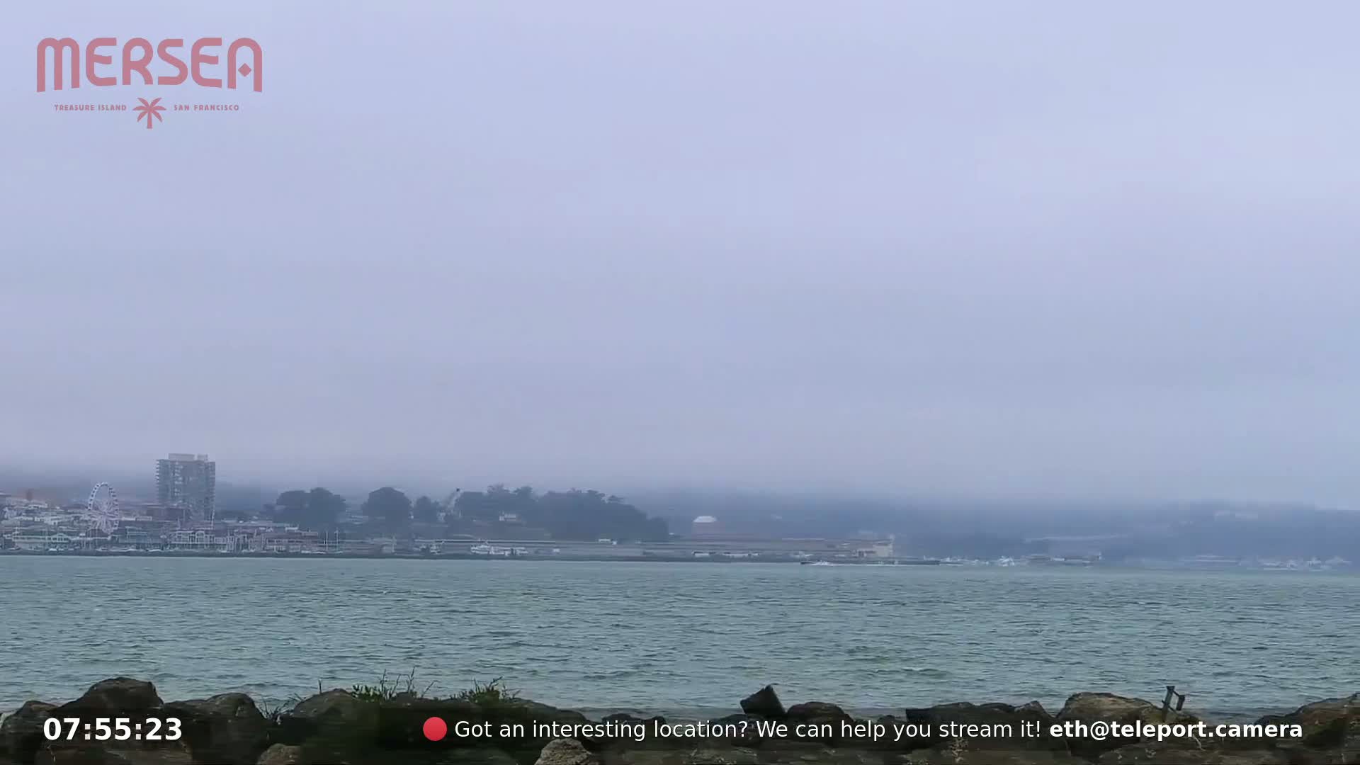 San Francisco City Live Camera from Treasure Island - San Fracisco, California, USA