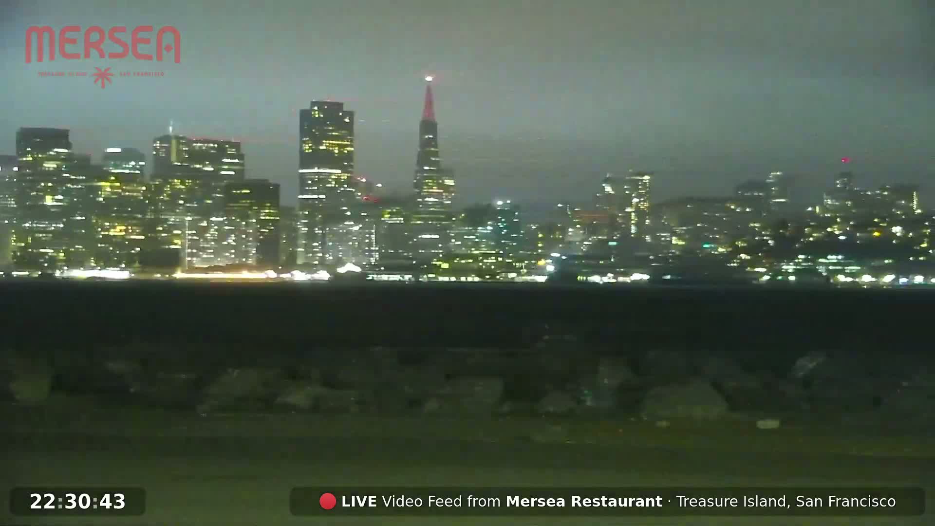 San Francisco City Live Camera from Treasure Island - San Fracisco, California, USA