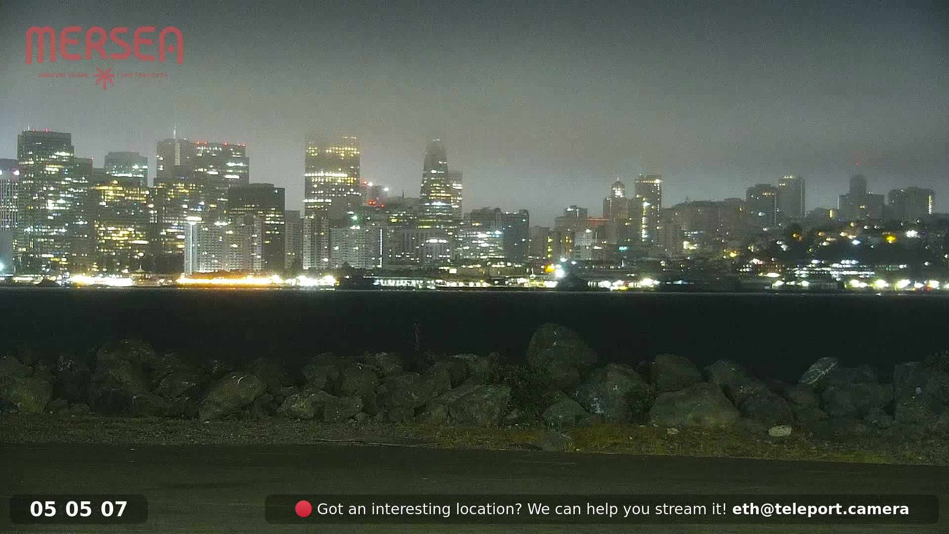 San Francisco City Live Camera from Treasure Island - San Fracisco, California, USA