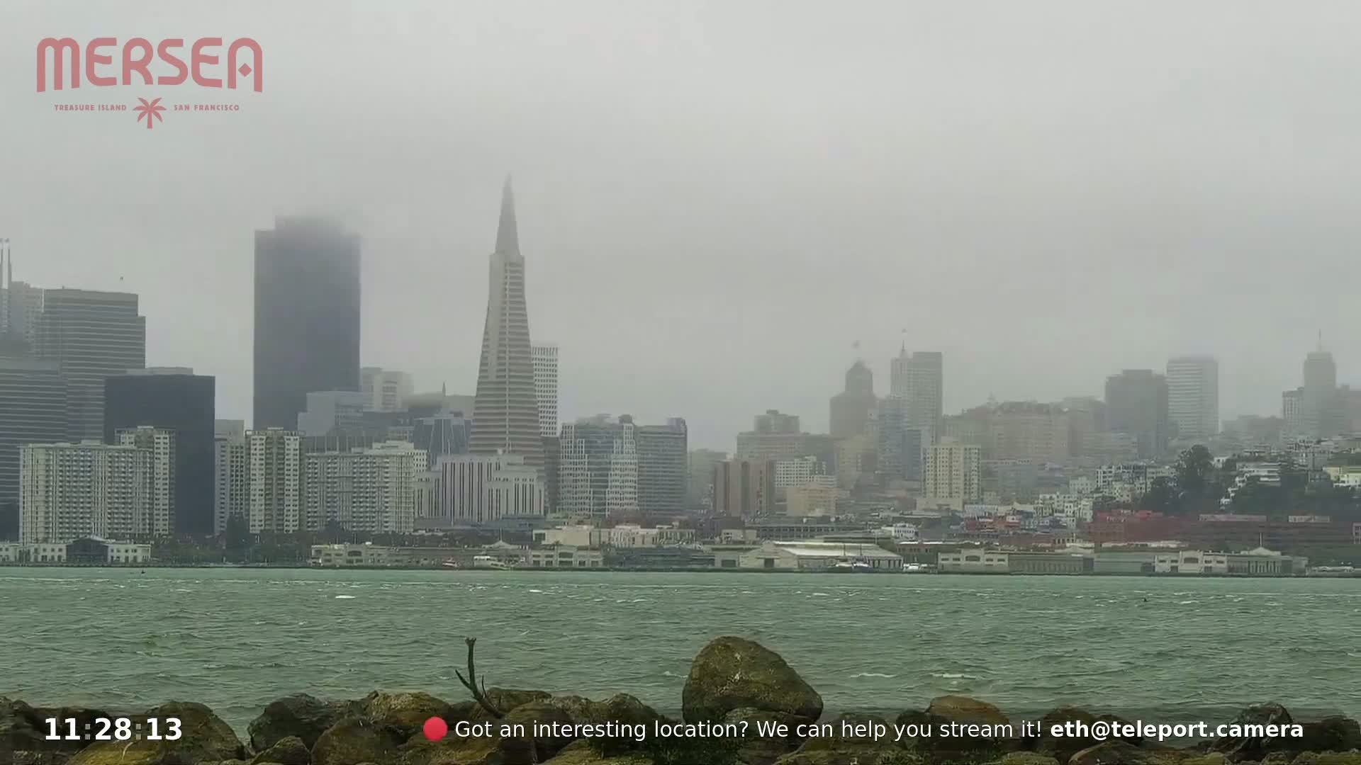 San Francisco City Live Camera from Treasure Island - San Fracisco, California, USA