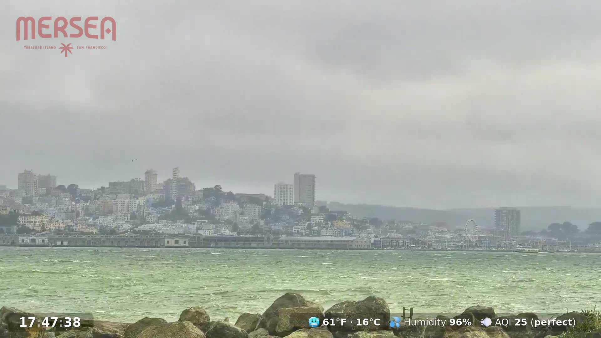 San Francisco City Live Camera from Treasure Island - San Fracisco, California, USA
