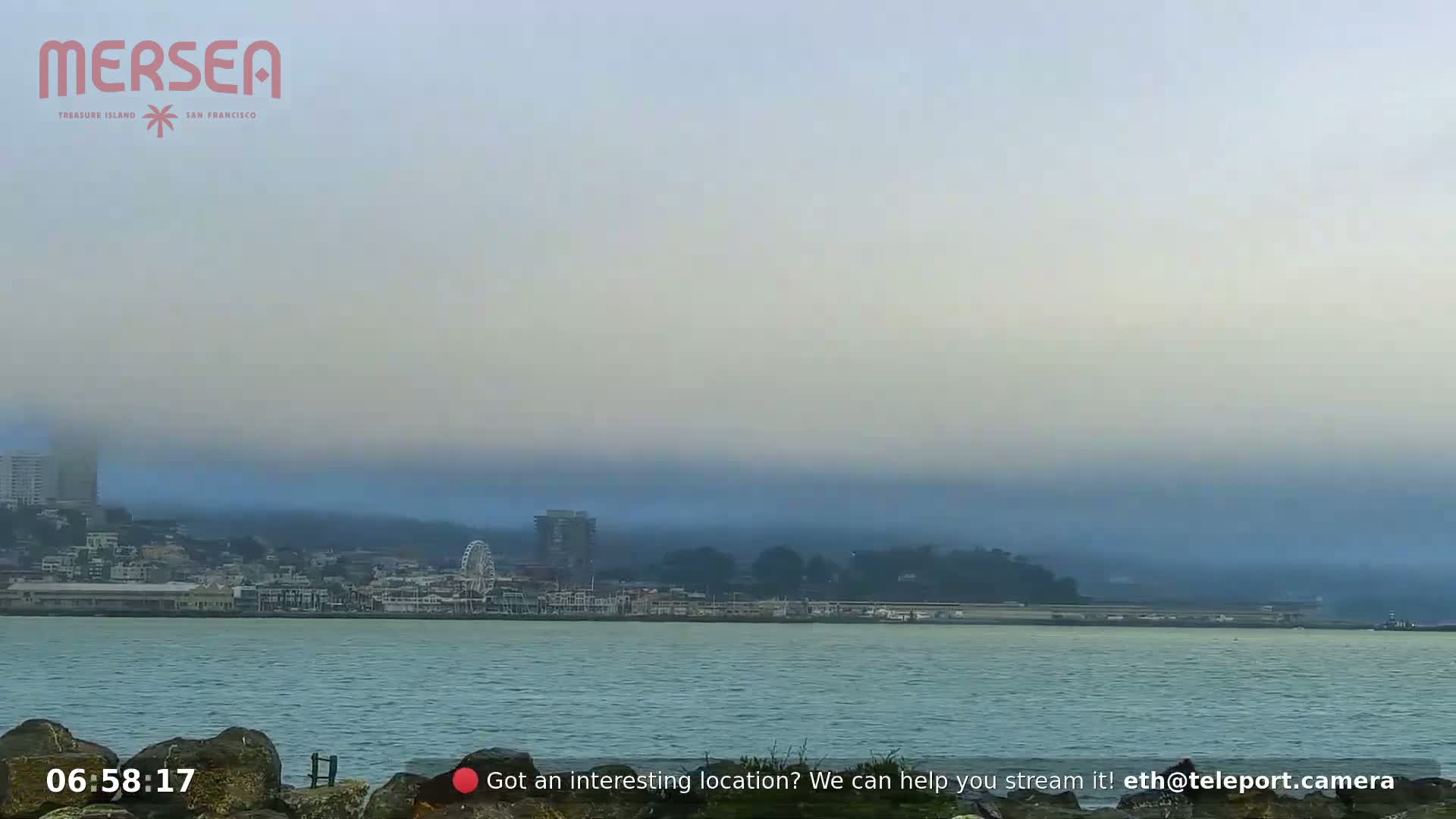 San Francisco City Live Camera from Treasure Island - San Fracisco, California, USA
