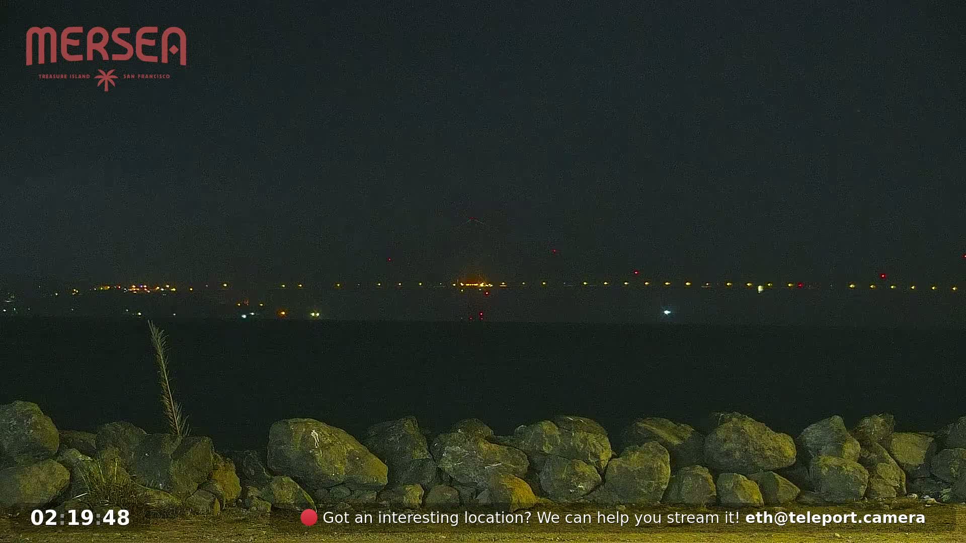 San Francisco City Live Camera from Treasure Island - San Fracisco, California, USA