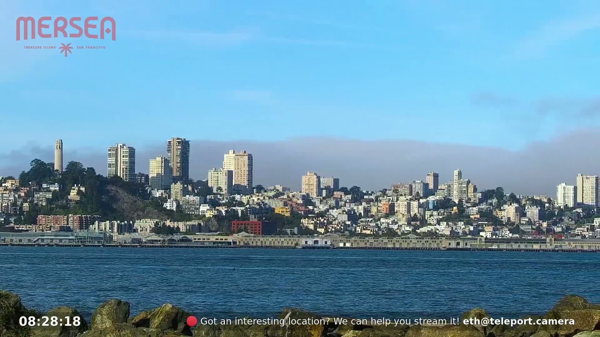San Francisco City Live Camera from Treasure Island - San Fracisco, California, USA