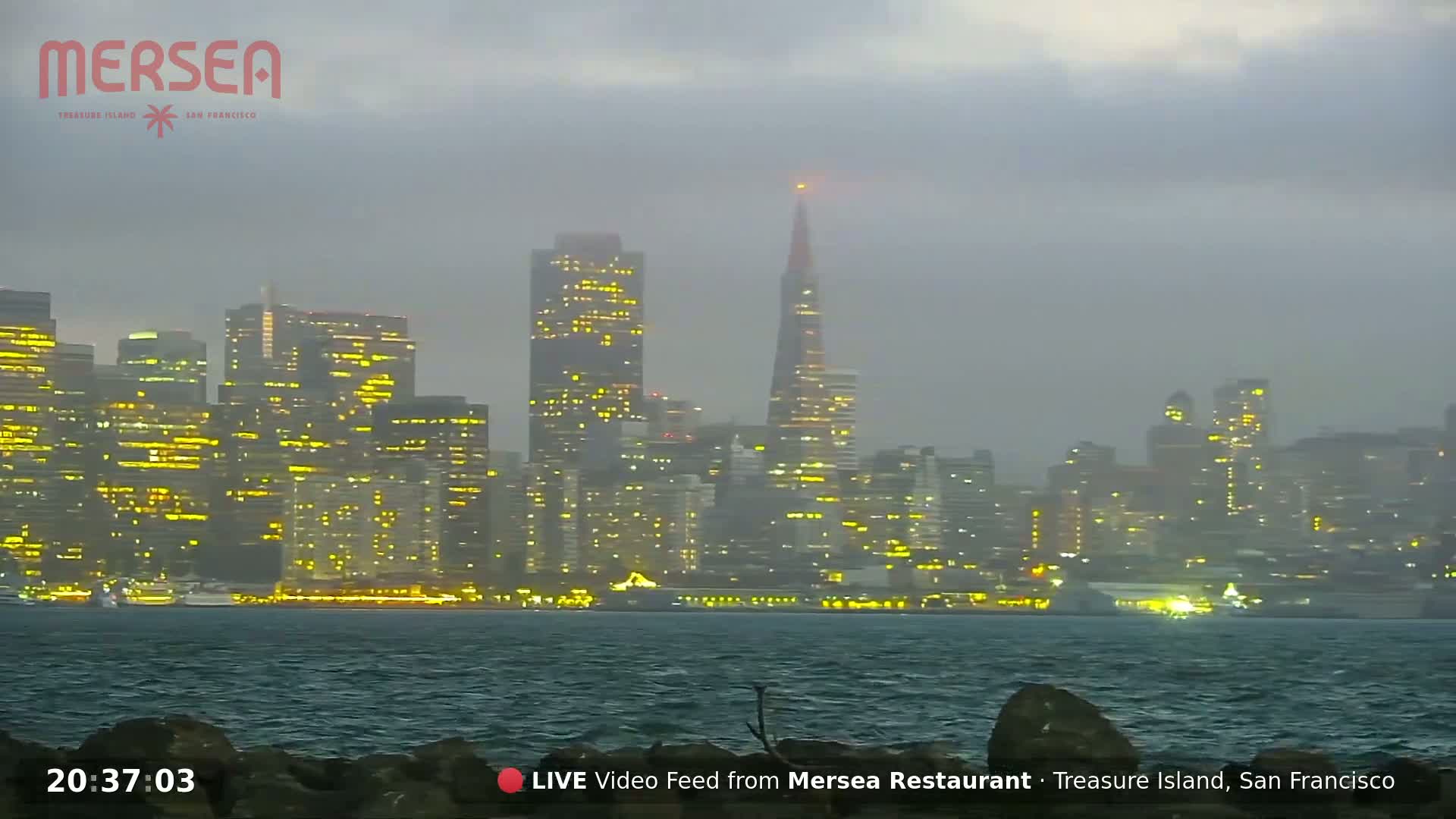 San Francisco City Live Camera from Treasure Island - San Fracisco, California, USA