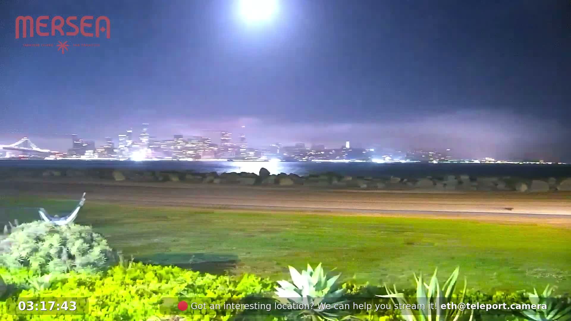 San Francisco City Live Camera from Treasure Island - San Fracisco, California, USA