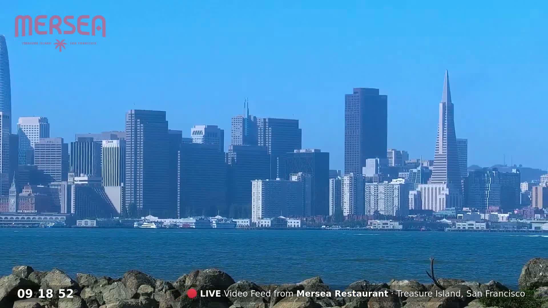 San Francisco City Live Camera from Treasure Island - San Fracisco, California, USA
