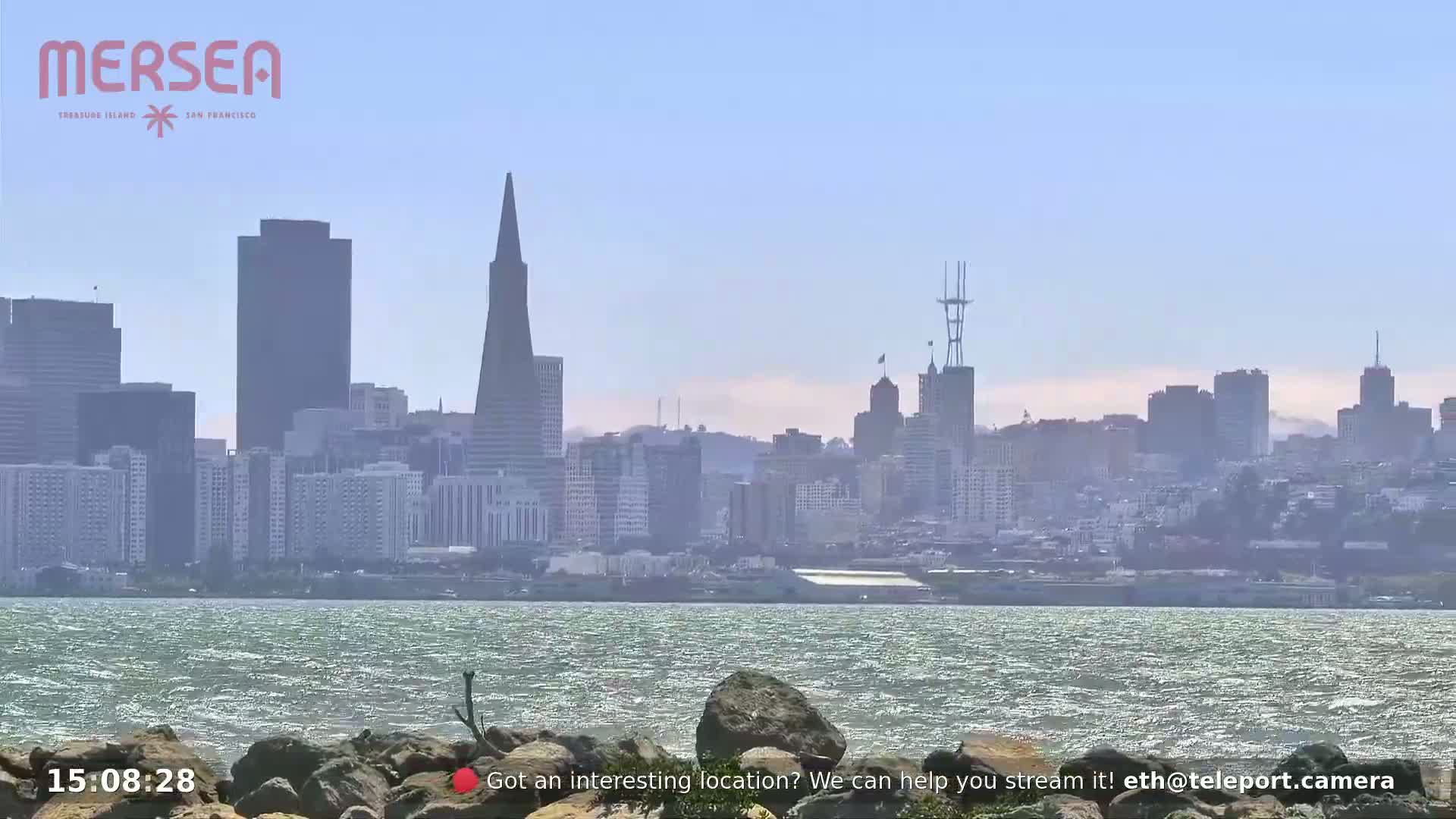 San Francisco City Live Camera from Treasure Island - San Fracisco, California, USA