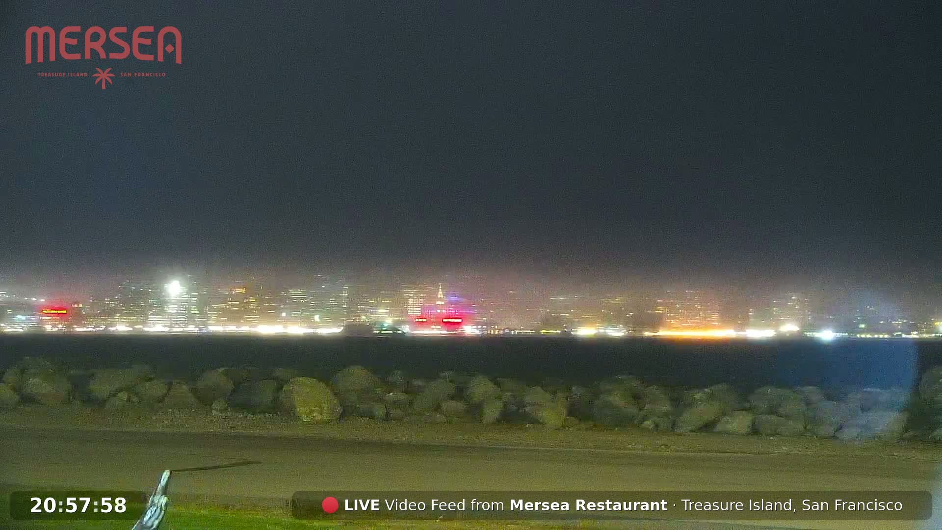 San Francisco City Live Camera from Treasure Island - San Fracisco, California, USA
