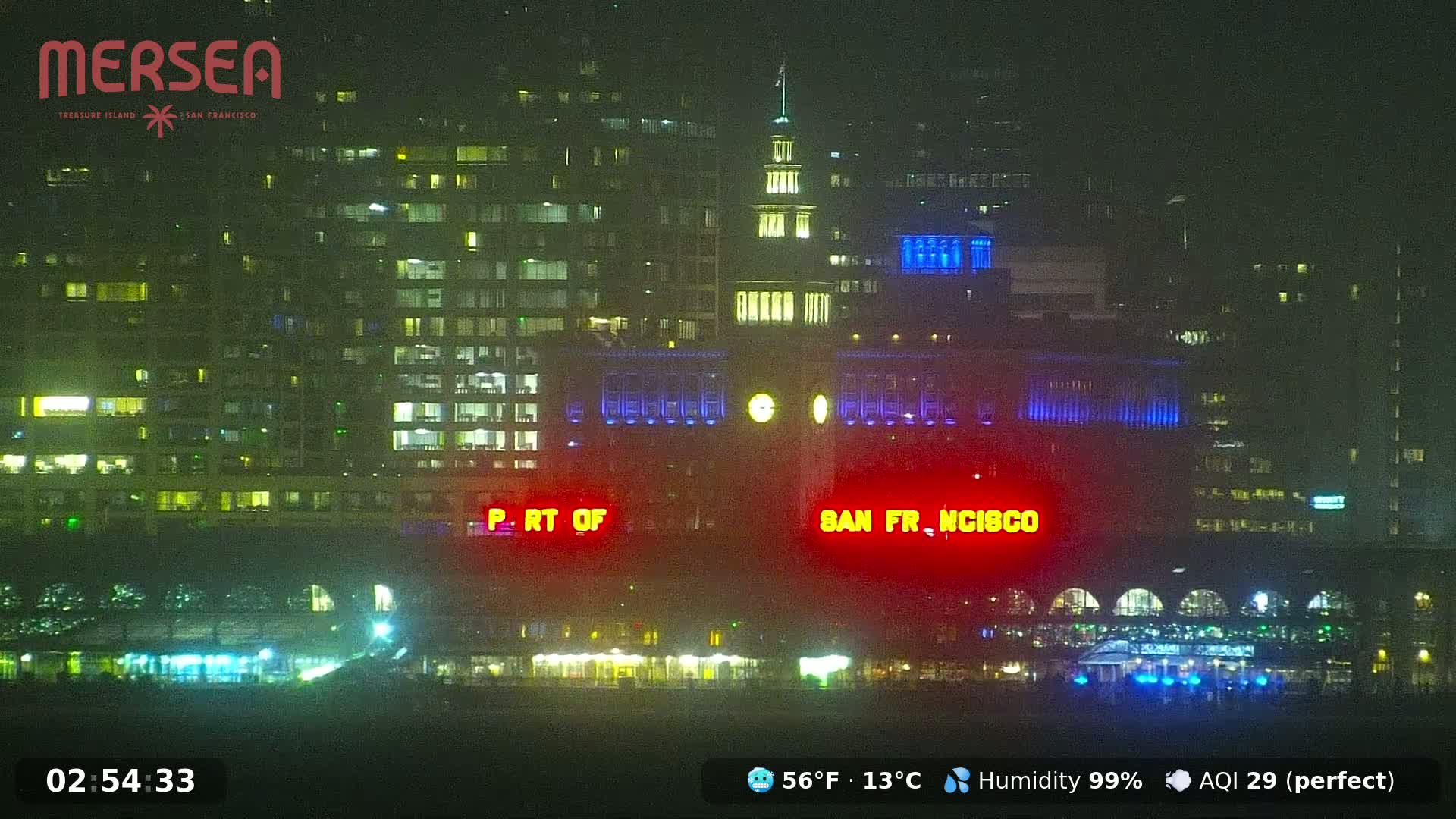 San Francisco City Live Camera from Treasure Island - San Fracisco, California, USA