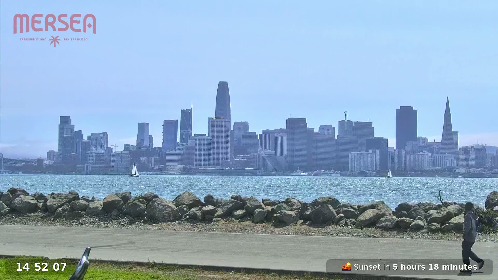 San Francisco City Live Camera from Treasure Island - San Fracisco, California, USA
