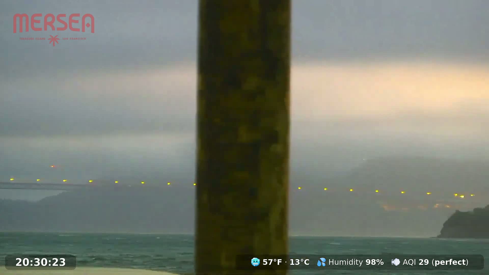 San Francisco City Live Camera from Treasure Island - San Fracisco, California, USA