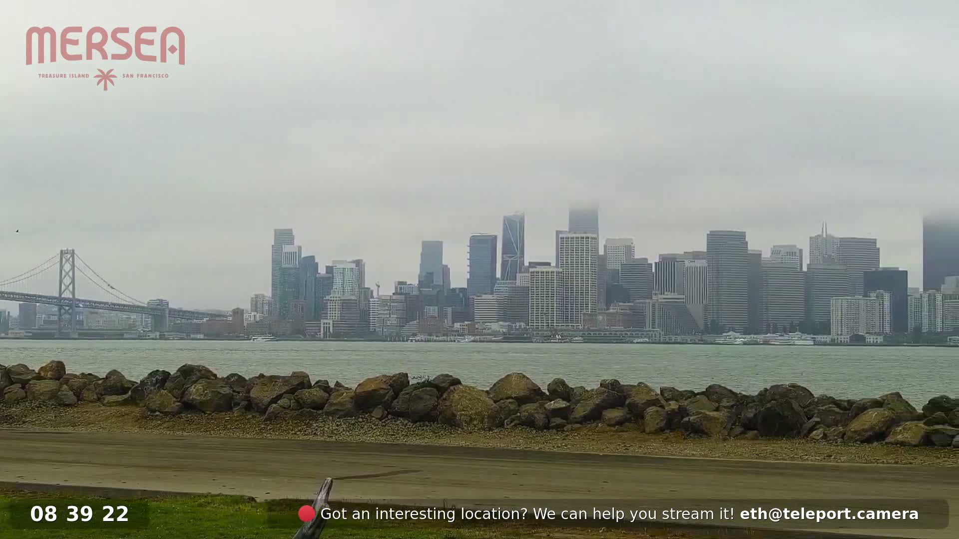 San Francisco City Live Camera from Treasure Island - San Fracisco, California, USA